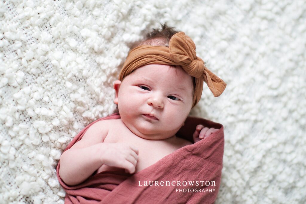 newborn photo at home